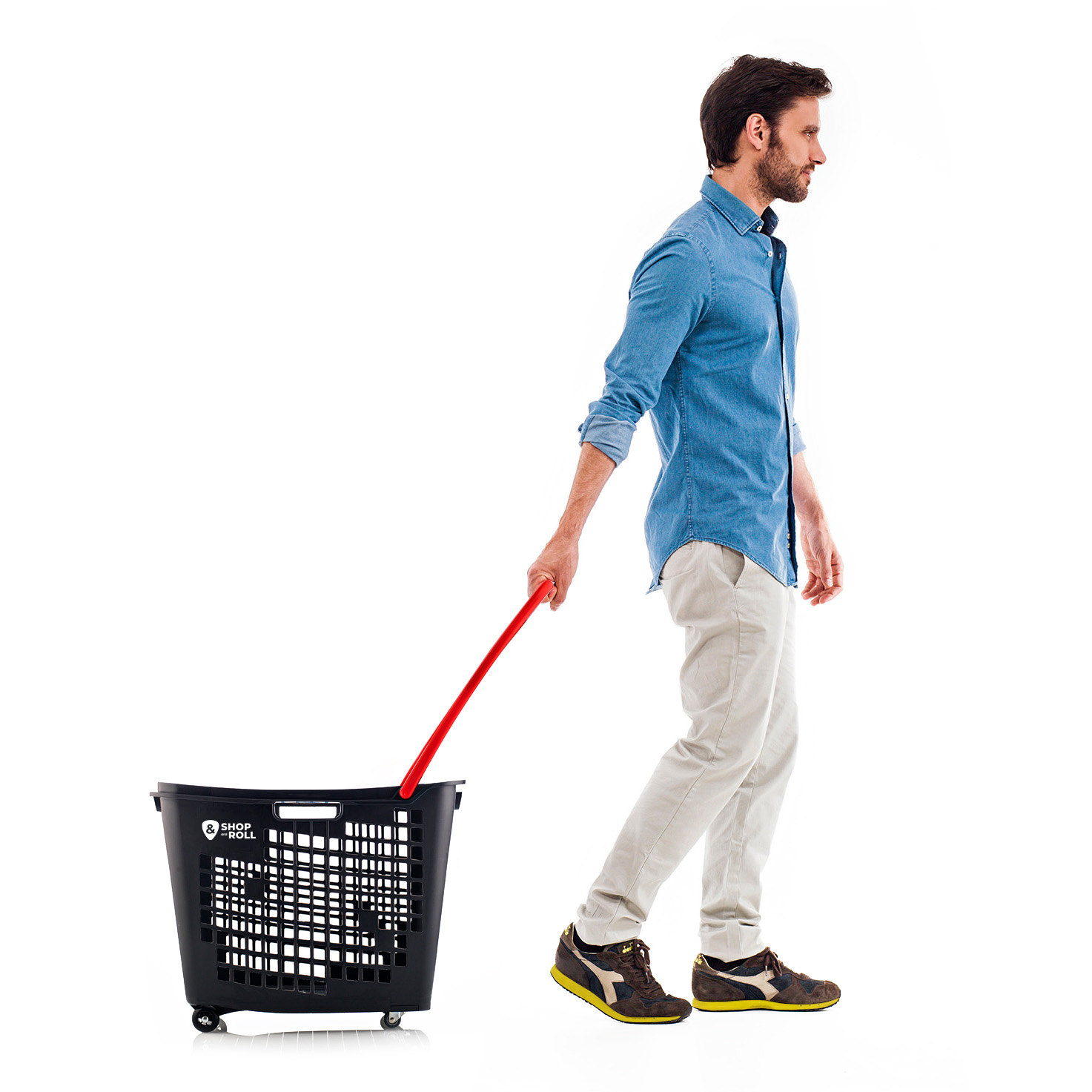 Wheeled Hand Basket 55lt