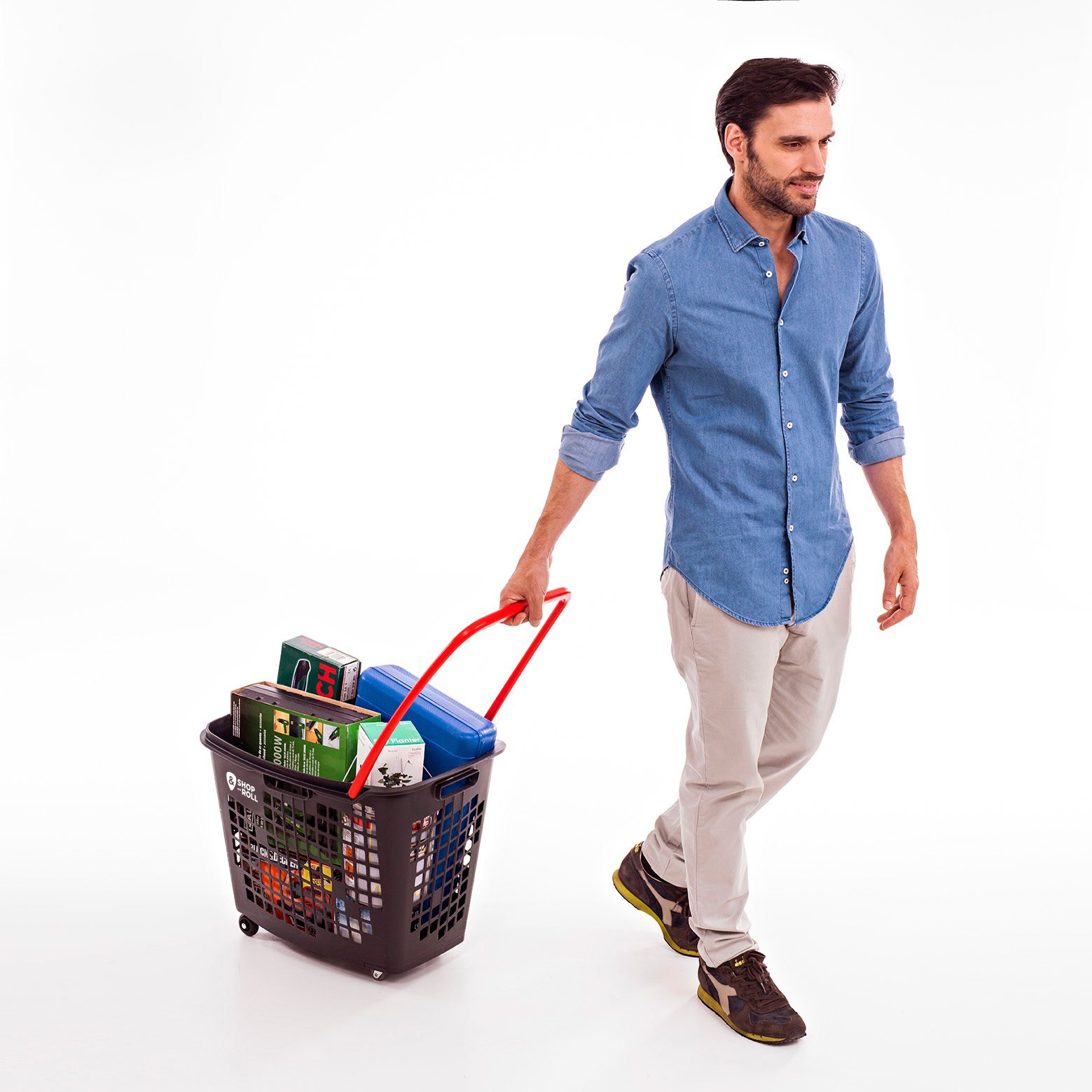 Wheeled Hand Basket 55lt