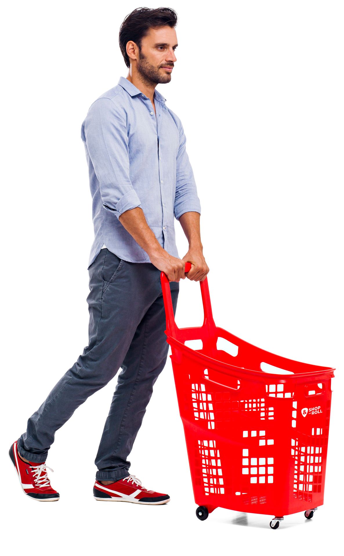 Wheeled Hand Basket 65lt