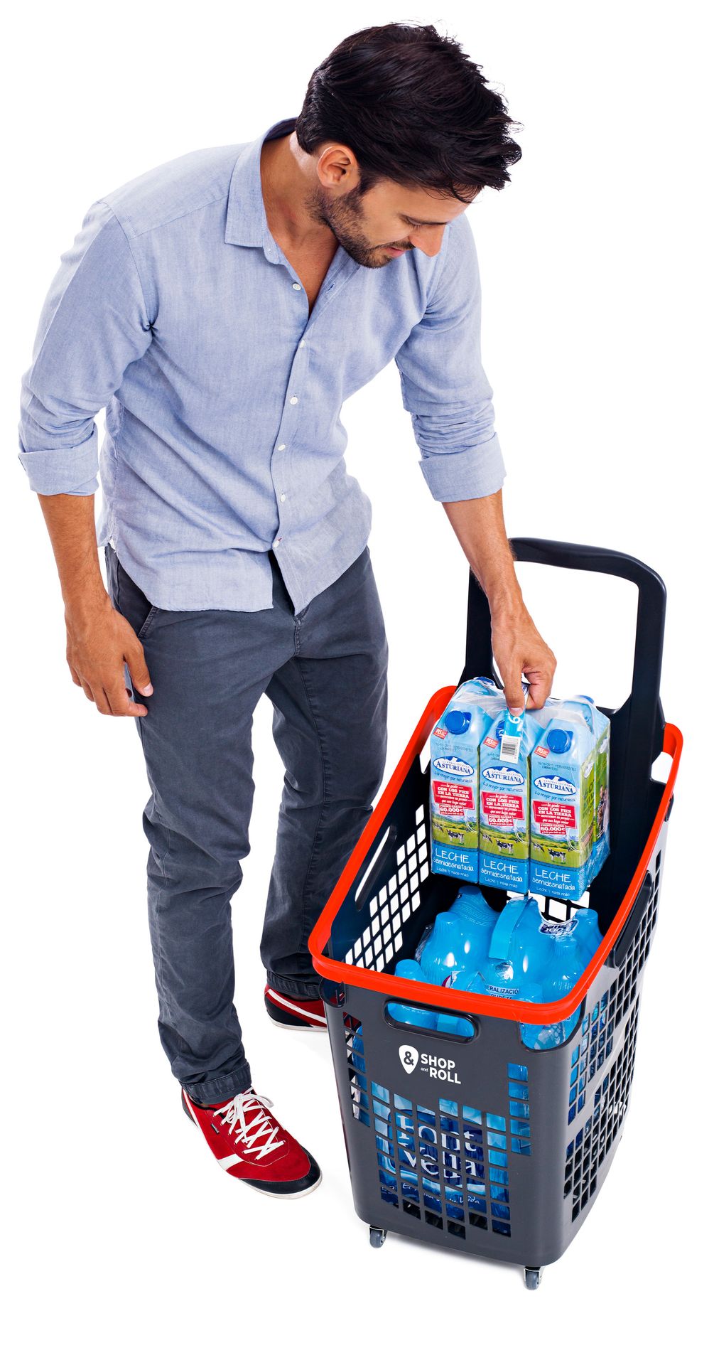 Wheeled Hand Basket 65lt