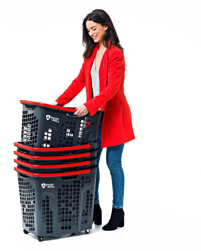 Wheeled Hand Basket 80lt