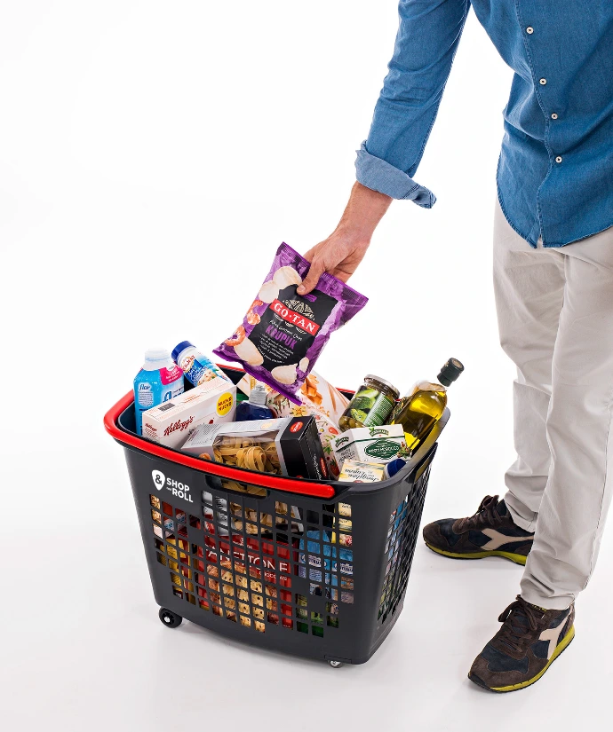 Wheeled Hand Basket 55lt