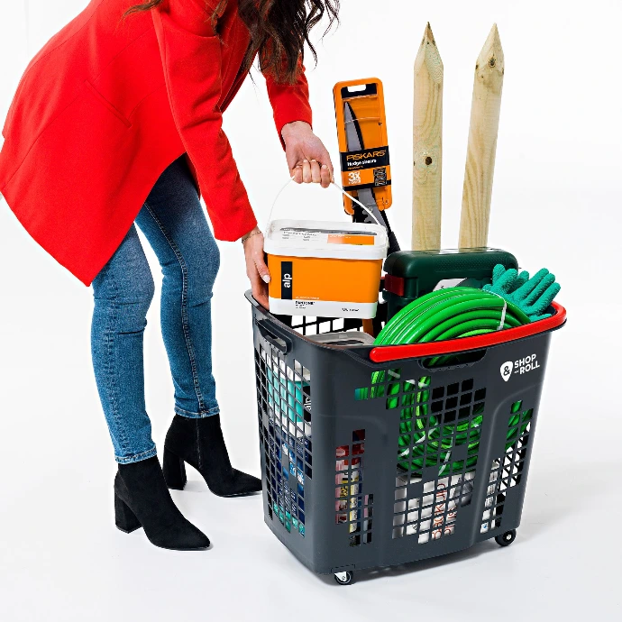 Wheeled Hand Basket 80lt