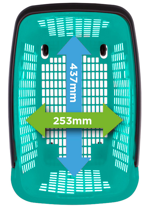 ShopRoll 55L Wheeled Basket in Antrachite