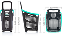 ShopRoll 55L Wheeled Basket in Antrachite