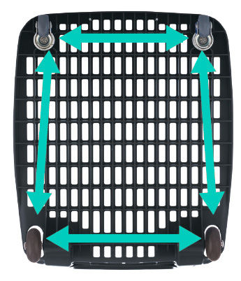 ShopRoll 55L Wheeled Basket in Antrachite
