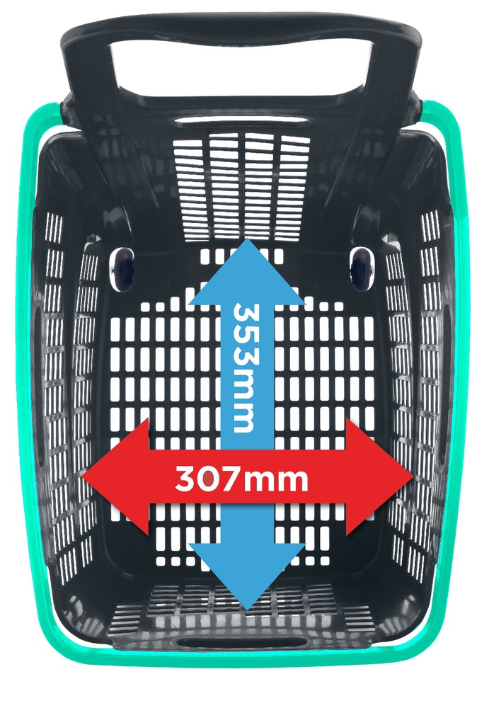 ShopRoll 55L Wheeled Basket in Antrachite