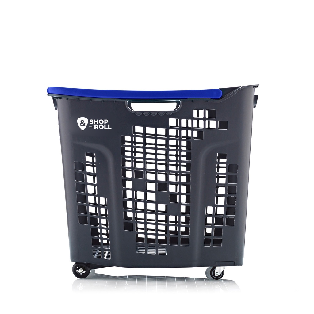 ShopRoll 80L Wheeled Basket in Antrachite