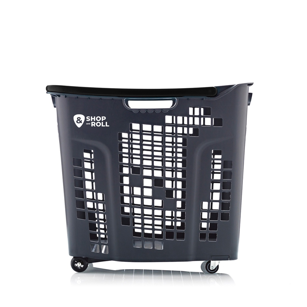 ShopRoll 80L Wheeled Basket in Antrachite