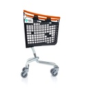 PLASTIC TROLLEY WITH COINLOCK
